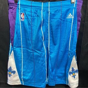 Vintage Y2K Adidas New Orleans Hornets Basketball Shorts